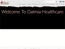 Tablet Screenshot of dalmiahealth.com
